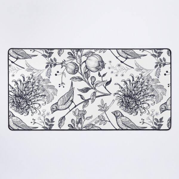 Item preview, Blue and White Chinoiserie: Elegant Bird & Floral Seamless Pattern designed and sold by SugarCore.