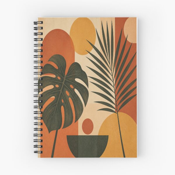 Item preview, 1970s Retro Mid-Century Abstract Botanical Monstera Print designed and sold by Gameshalah's Digital Library.