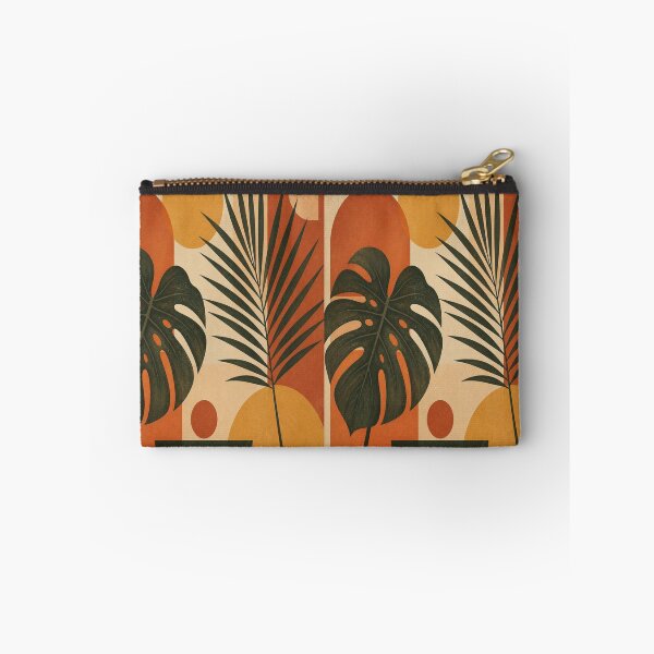 Item preview, 1970s Retro Mid-Century Abstract Botanical Monstera Print designed and sold by Gameshalah's Designs Hub.