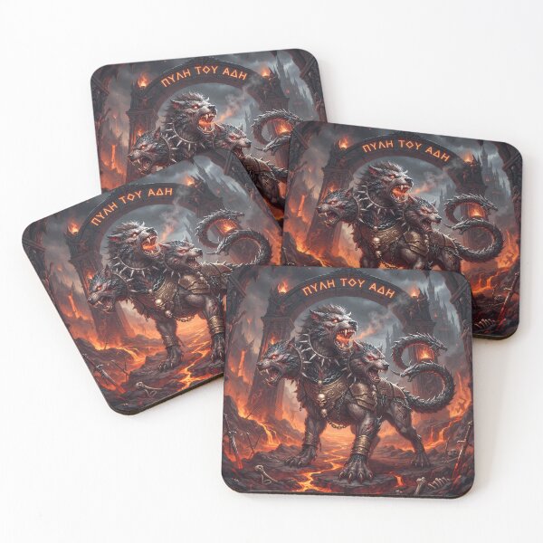Item preview, B Cerberus Three Headed Hellhound Gates Of Hades designed and sold by ART ATTACK ZONE.