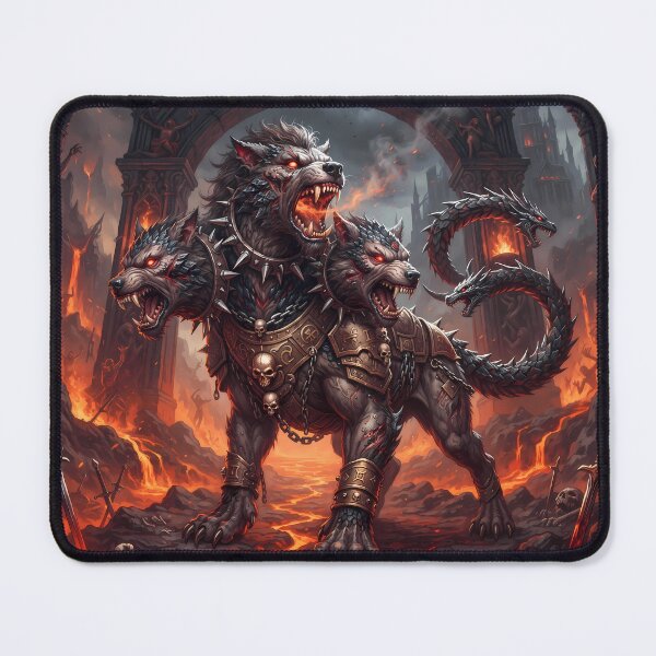 Item preview, B Cerberus Three Headed Hellhound Gates Of Hades designed and sold by ART ATTACK ZONE.