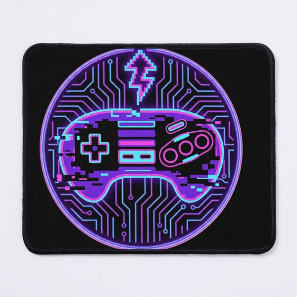 Item preview, Retro Gaming Controller Neon Circuit designed and sold by AbdullaStudio.