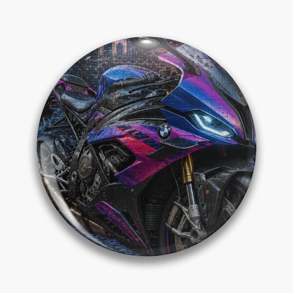 Item preview, Futuristic 3D Mosaic Sports Motorcycle designed and sold by JcAbstractArt.