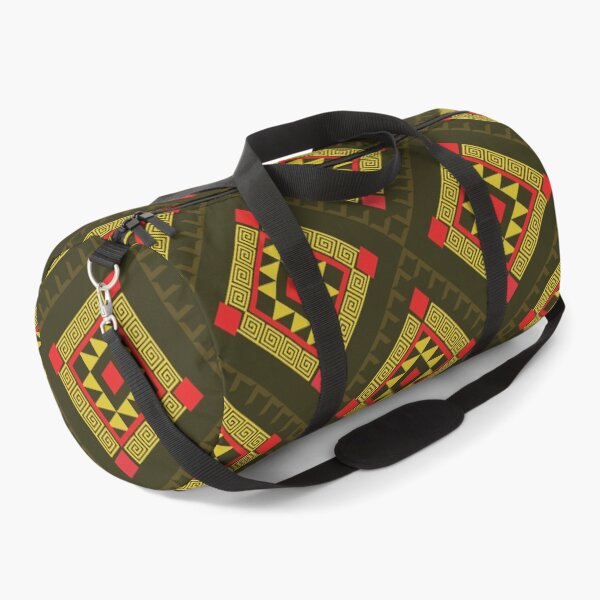 Item preview, Traditional Red and Gold Geometric Tile Pattern designed and sold by PowerAntShop.