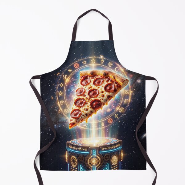 Item preview, Levitating Pepperoni Pizza Above Sacred Cosmic Pedestal designed and sold by ASTRAL ART LAB.
