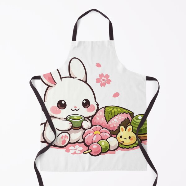 Item preview, Kawaii Rabbit Matcha & Wagashi Sticker | Japanese Tea Time Anime Art designed and sold by kawaii animal store (in Japan).