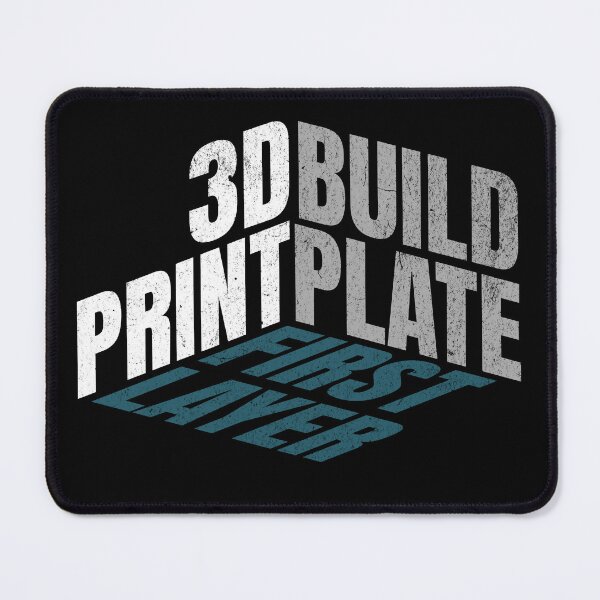 Item preview, Build Plate First Layer Isometric Typography - designed and sold by RoughPrint.