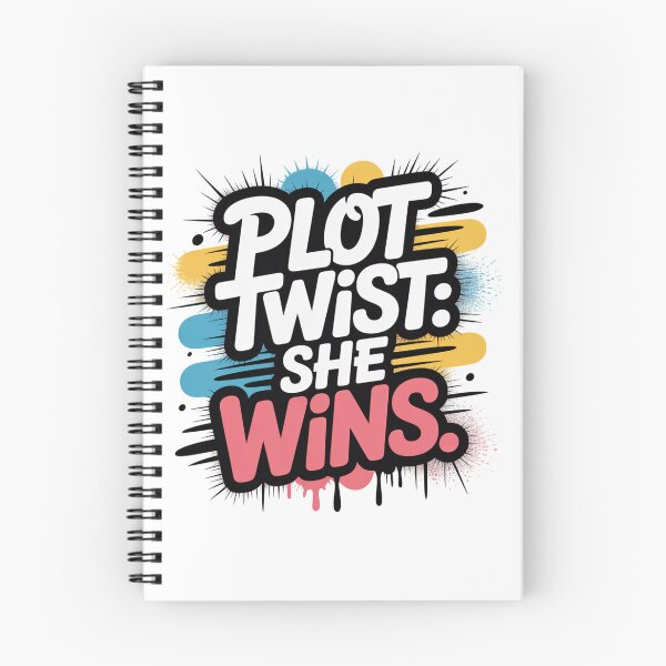 Item preview, Plot Twist: She Wins. Bold Feminist Motivation Typography | Girl Power Empowerment Quote designed and sold by Aarvya Fashion Club ( A.F.C ).