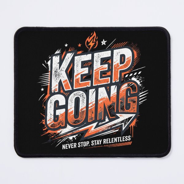 Item preview, Keep Going Motivational Streetwear Urban Typography Art designed and sold by rich-moda.