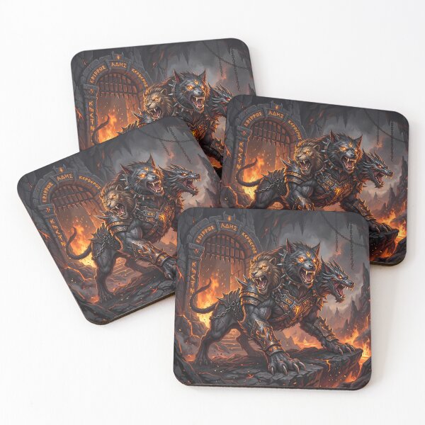 Item preview, C Cerberus Three Headed Hellhound Gates Of Hades designed and sold by ART ATTACK ZONE.