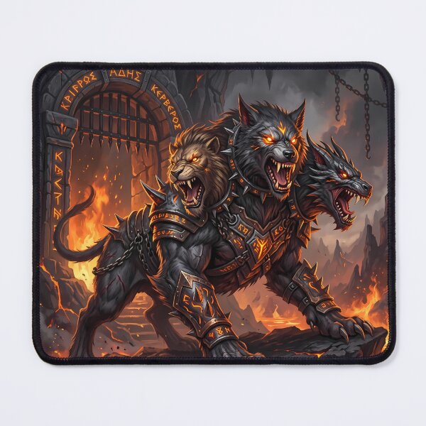 Item preview, C Cerberus Three Headed Hellhound Gates Of Hades designed and sold by ART ATTACK ZONE.