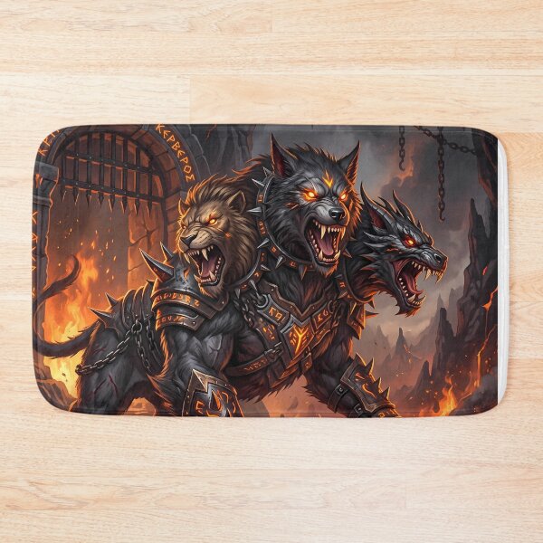 Item preview, C Cerberus Three Headed Hellhound Gates Of Hades designed and sold by ART ATTACK ZONE.