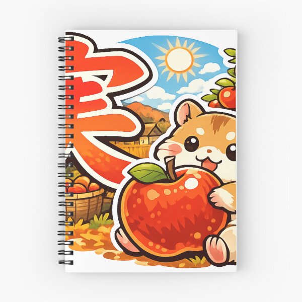 Item preview, Kanji “Mi” (実) Hamster Apple Orchard Sticker | Japanese Autumn Kawaii Animal Vector designed and sold by kawaii animal store (in Japan).