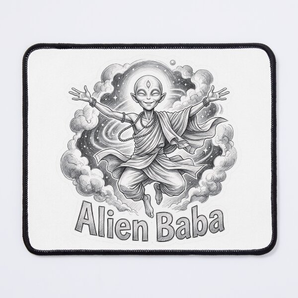 Item preview, Alien Baba Pencil Sketch Sticker designed and sold by krazzyremo.