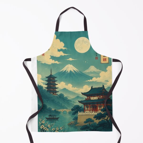 Item preview, Ancient China Chinese Landscape Chinese Temple – Asian Vintage Poster Traditional Culture Wall Art. designed and sold by TialCorner.