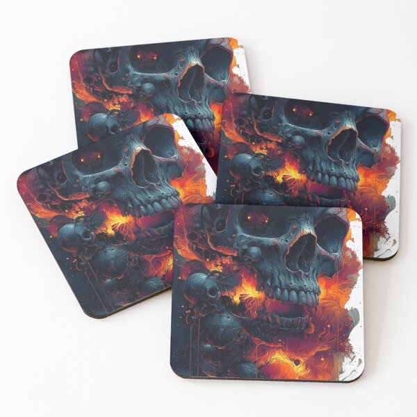 Item preview, Infernal Skull Art designed and sold by Mystic & Celestial Art.