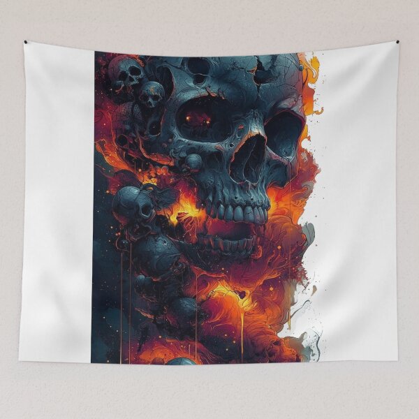 Item preview, Infernal Skull Art designed and sold by Mystic & Celestial Art.