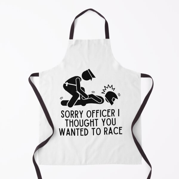 Item preview, Sorry officer I thought you wanted to Race | Funny Motorcycle, Cool Helmet Stickers And Bikers Gift designed and sold by thesmokeydogs.