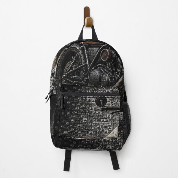 Item preview, Black Custom Motorcycle in 3D Micro Mosaic Art designed and sold by JcAbstractArt.