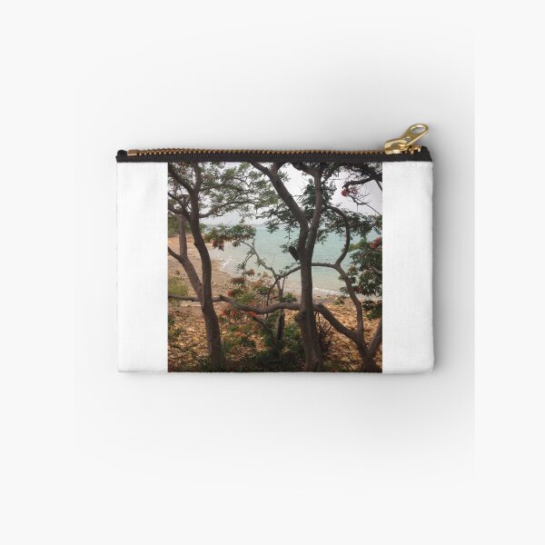 Item preview, Flowering Tree Turquoise Cove | Australian Coastal Landscape Photo designed and sold by SouthernXStudio.