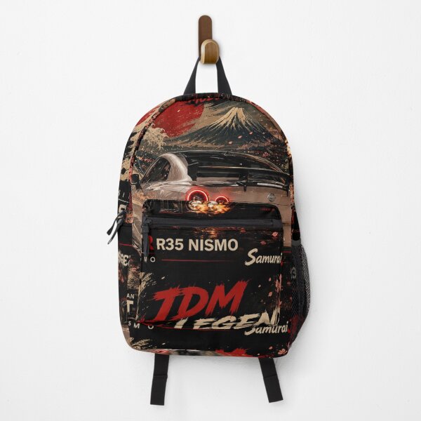 Item preview, JDM Legends Nissan GT-R R35 NISMO – Modern Samurai Backfire Ukiyo-e Art designed and sold by SamuraiJAP.