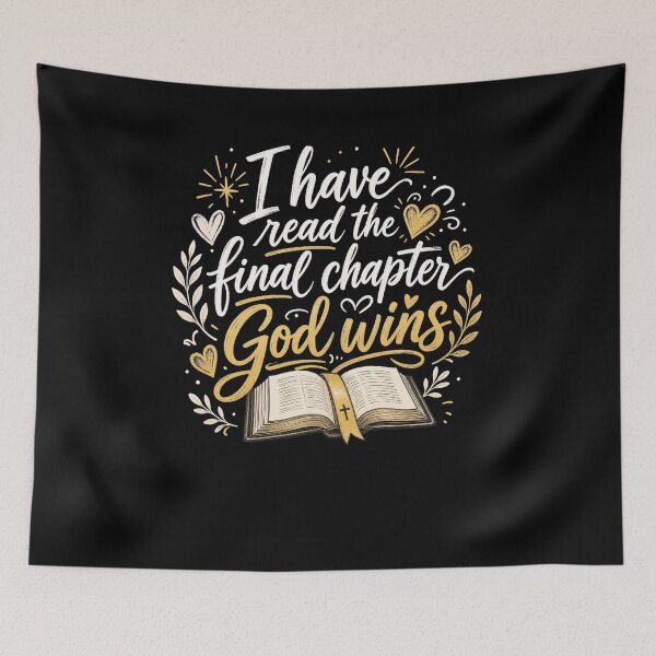 Item preview, God Wins I have read the final chapter Christian Faith designed and sold by snowry.