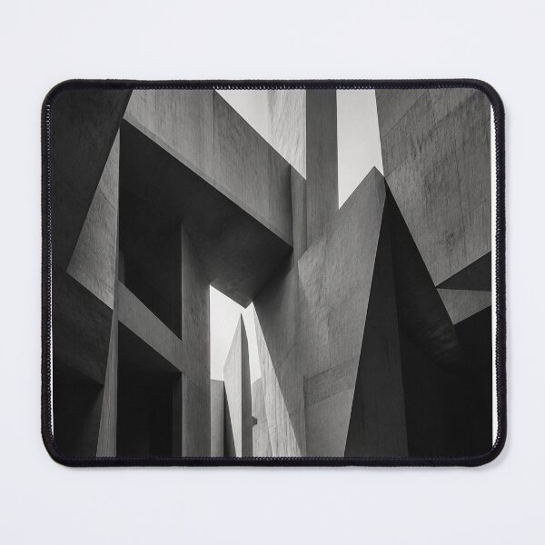 Item preview, Abstract Brutalist Architecture Geometric Shadow Play Art Print designed and sold by Gameshalah's Designs Hub.