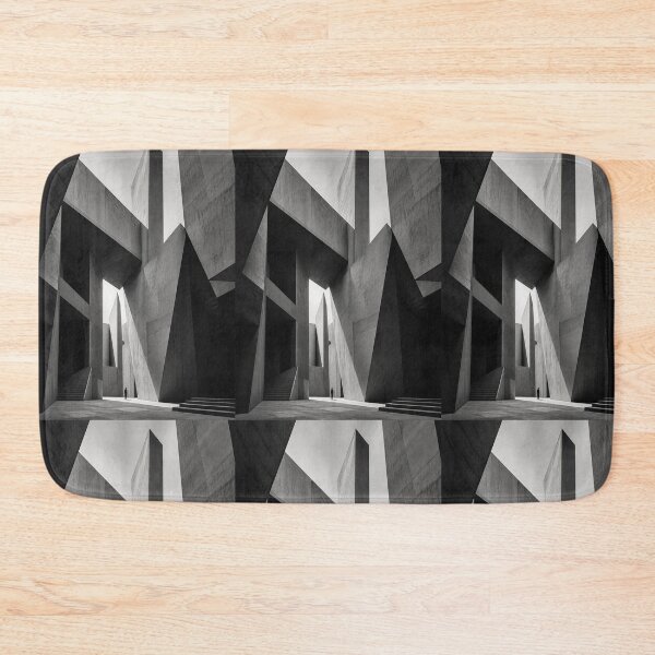 Item preview, Abstract Brutalist Architecture Geometric Shadow Play Art Print designed and sold by Gameshalah's Designs Hub.