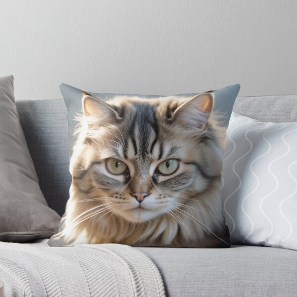 Item preview, Majestic Siberian Cat Portrait in Golden Light designed and sold by ccitypictures.