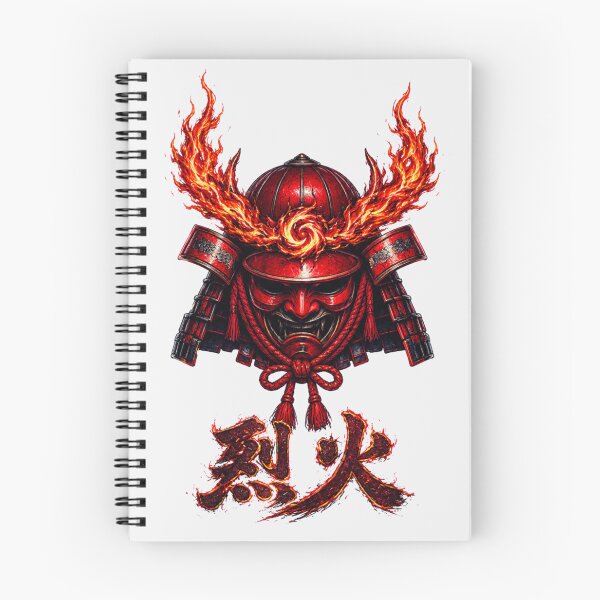 Item preview, Raging Fire Samurai Helmet - Rekka Japanese Flame Kabuto Design designed and sold by Kurekou Lab.