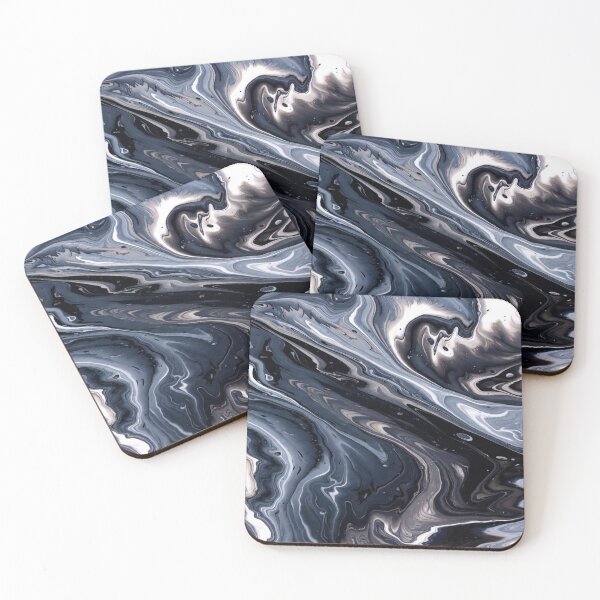 Item preview, Midnight Marble Flow Abstract Art designed and sold by MHprinting.