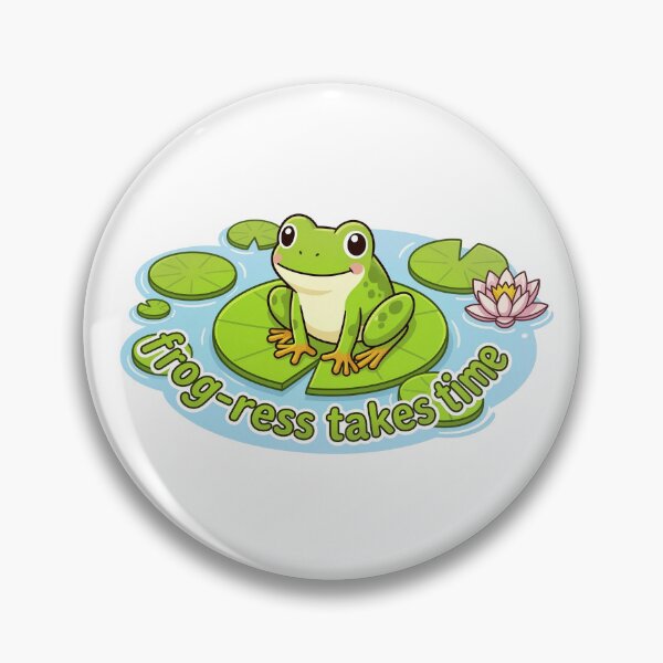 Item preview, Frog‑ress Takes Time designed and sold by Dandy Cube.