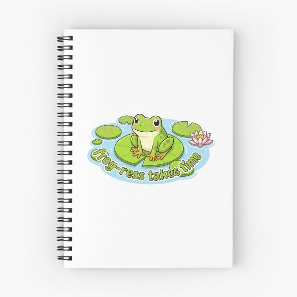 Item preview, Frog‑ress Takes Time designed and sold by Dandy Cube.
