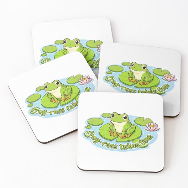 Item preview, Frog‑ress Takes Time designed and sold by Dandy Cube.