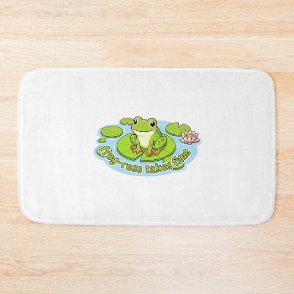 Item preview, Frog‑ress Takes Time designed and sold by Dandy Cube.