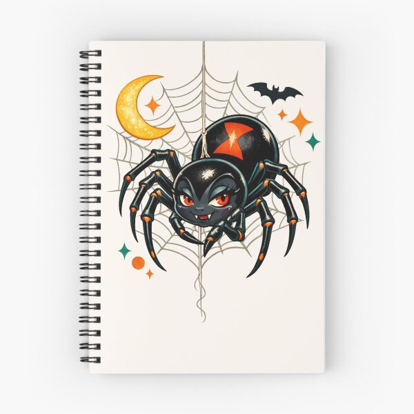 Item preview, Spooky Spider – Retro Halloween Illustration designed and sold by Rare Good Girl Designs.