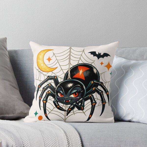 Item preview, Spooky Spider – Retro Halloween Illustration designed and sold by Rare Good Girl Designs.