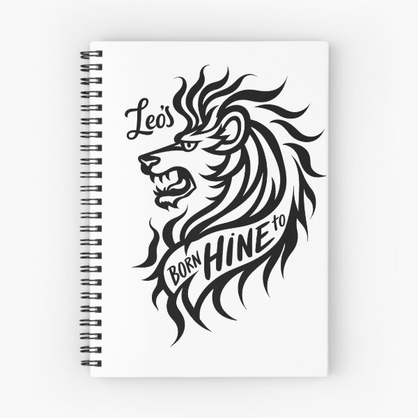 Item preview, Leo's Roar: Born to Shine - Bold Lion Head Tattoo Flash designed and sold by Qubivibe.