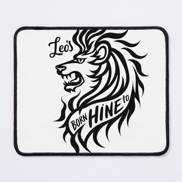 Item preview, Leo's Roar: Born to Shine - Bold Lion Head Tattoo Flash designed and sold by Qubivibe.