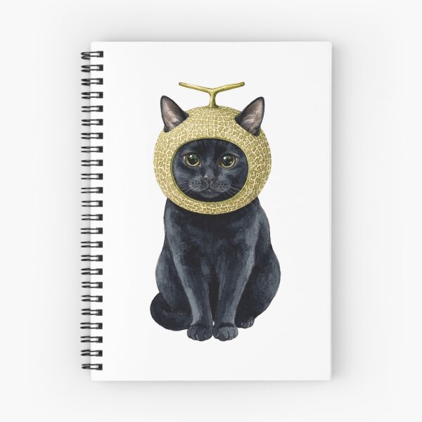 Item preview, Cute Black Cat Wearing A Melon Hat - Whimsical Watercolor Meme Art designed and sold by Minuet-Misha.