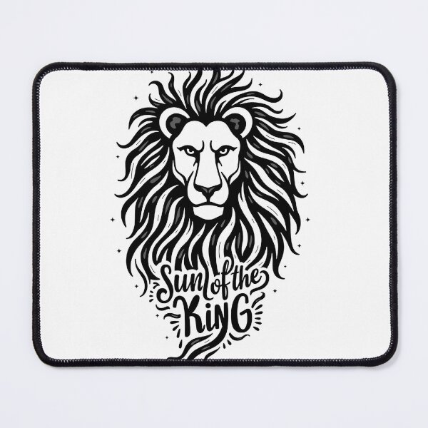 Item preview, Leo: Sun King Lion Tattoo Flash Design designed and sold by Qubivibe.