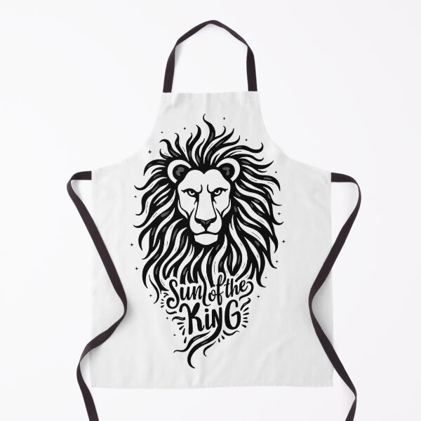 Item preview, Leo: Sun King Lion Tattoo Flash Design designed and sold by Qubivibe.