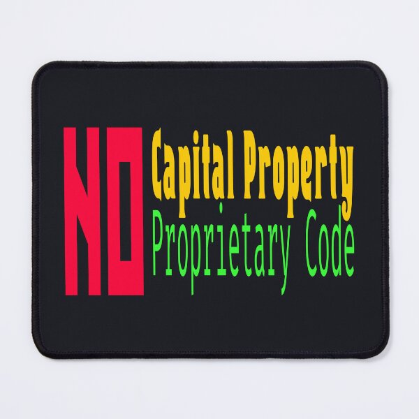 Item preview, No Capital Property; No Proprietary Code designed and sold by tomenzgg.