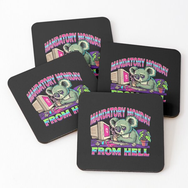 Item preview, Mandatory Monday From Hell - Funny Zombie Koala Retro Cartoon designed and sold by wyzin39.