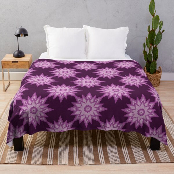 Item preview, Elegant Purple Star Floral Seamless Pattern designed and sold by PowerAntShop.