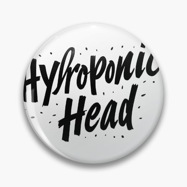 Item preview, HYDROPONIC HEAD - Bold Black Ink Typography designed and sold by Qubivibe.