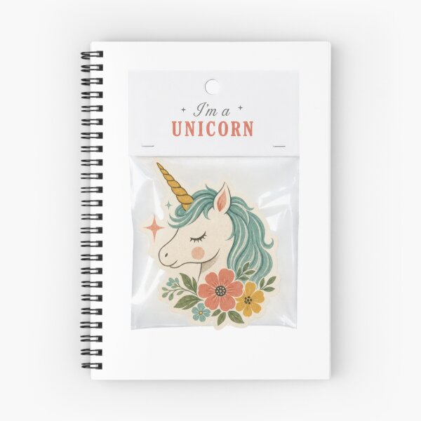 Item preview, I'm a Unicorn, Flower, Vintage Fantasy designed and sold by Mauswohn.