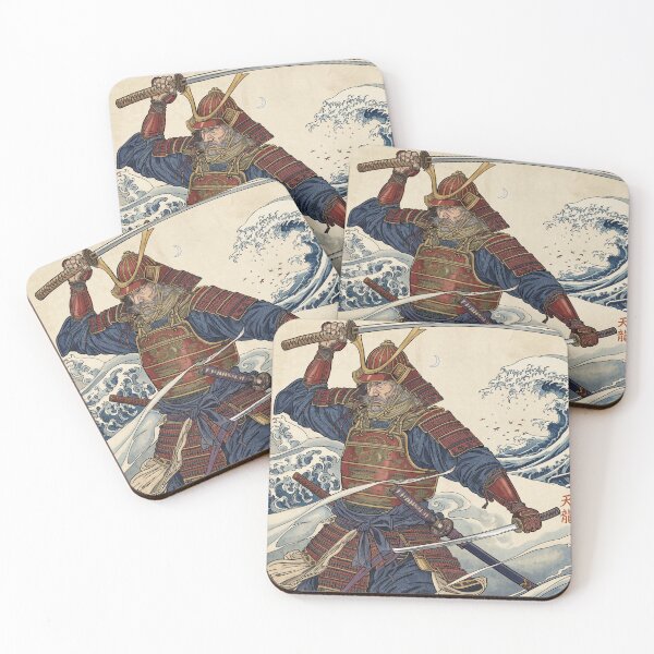 Item preview, The Dual-Wielding Samurai and the Seas of Japan designed and sold by whiteblackcat.
