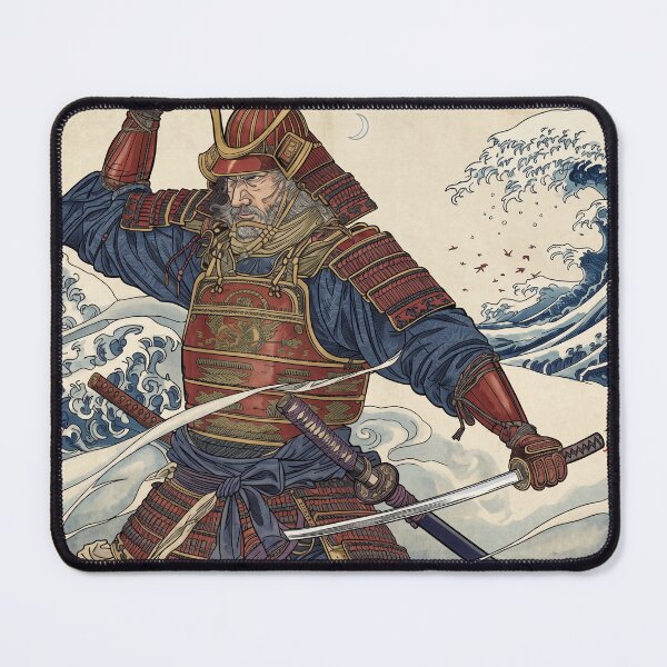 Item preview, The Dual-Wielding Samurai and the Seas of Japan designed and sold by whiteblackcat.