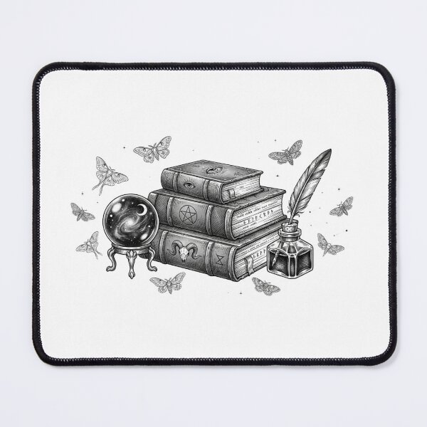 Item preview, Occult Spell Books | Crystal Ball & Quill | Dark Academia Witch Library designed and sold by MrDev.